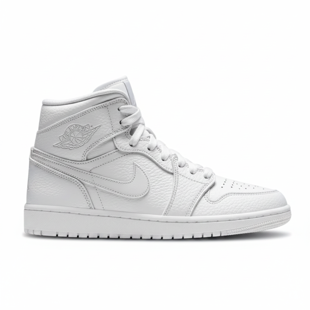 Air Jordan 1 Mid - Triple White